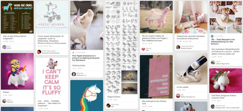 Oh - let's start with Unicorn Marketing - it's trending on Pinterest.