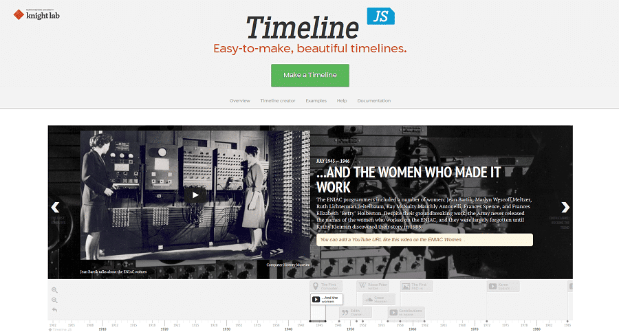 Mit TimelineJS Timelines erstellen