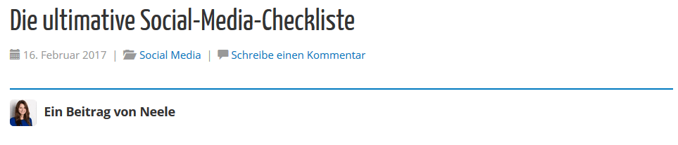 Präzise Überschriften