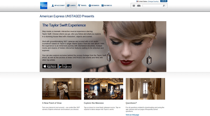 Die Taylor Swift Experience von American Express