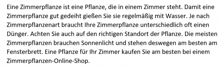 schlechter SEO-Text