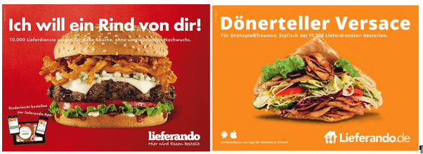 Screenshot werbung burger lieferando