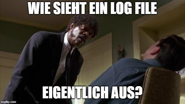 wie sieht ein log file aus