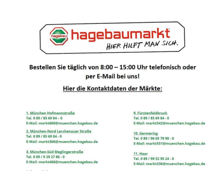 Hagebaumarkt Lieferservice