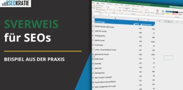 Video: SVerweis für SEOs einfach erklärt – Suchanfrage, Klicks auf die Website und Suchvolumen vergleichen