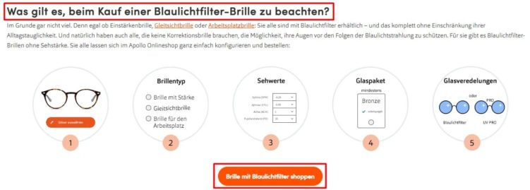 Kaufratgeber für Blaulichtfilter-Brillen bei Apollo