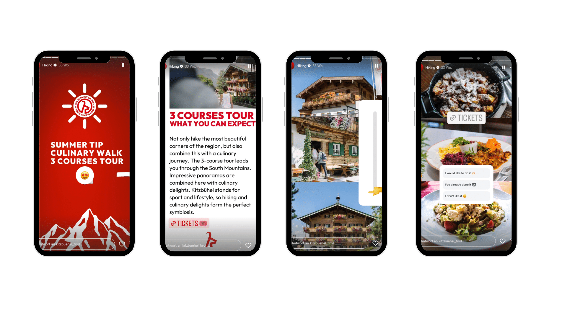 Mockup der Instagram Story und Beispiel für eine Struktur