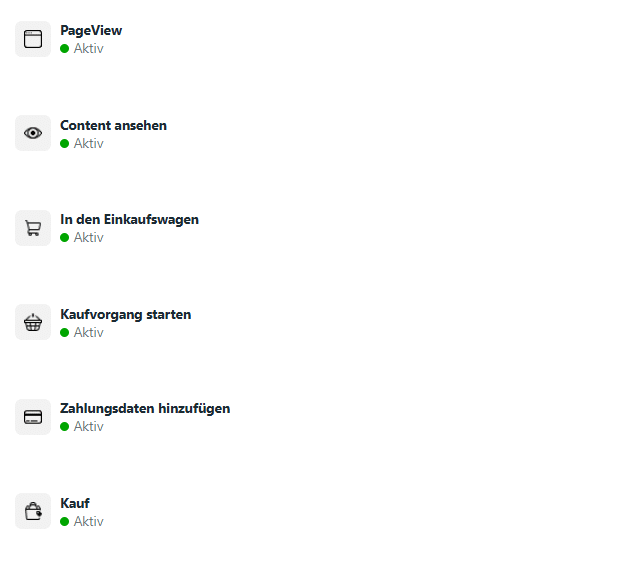 Beim Meta Pixel können verschiedene Events hinterlegt werden, um Aktivitäten noch gezielter messen zu können