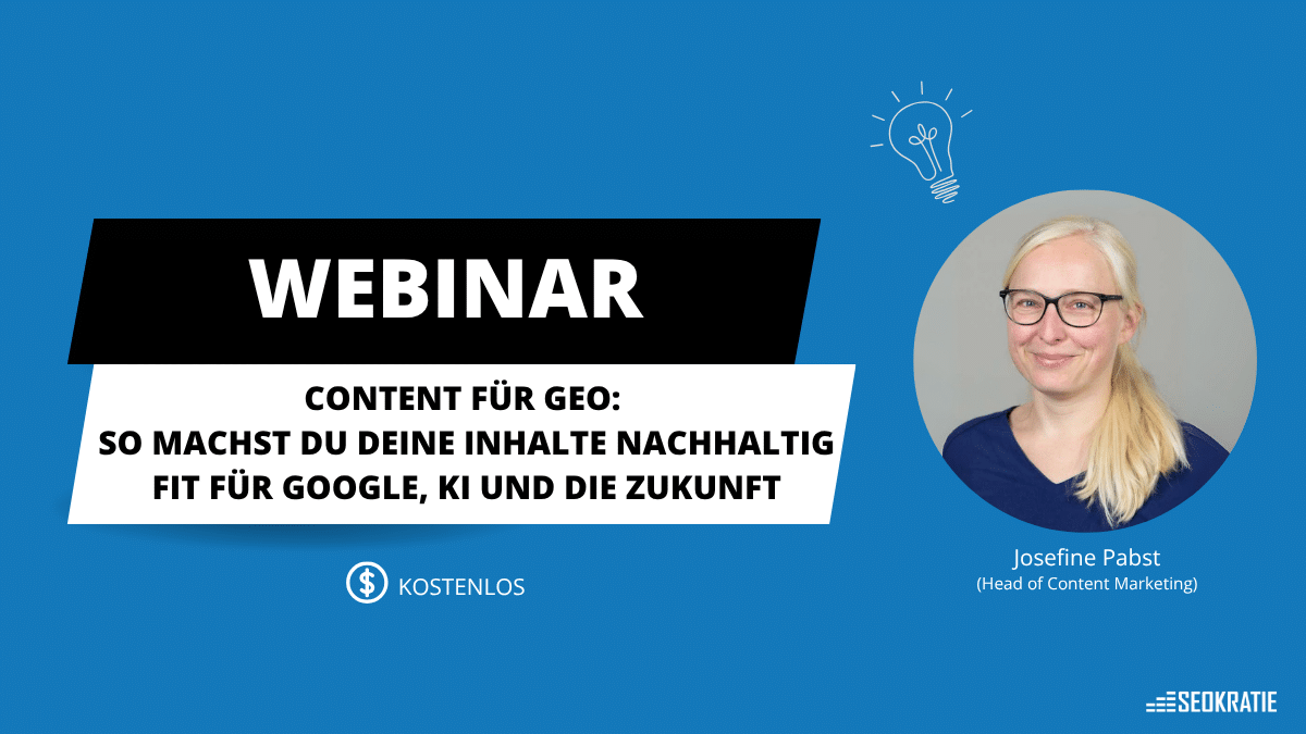 Content für GEO: So machst Du Deine Inhalte nachhaltig fit für Google, KI und die Zukunft.